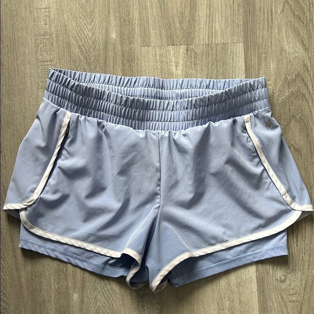Spyder Women's Soft Blue Athletic Shorts
